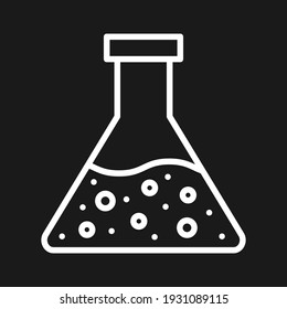 Flask, beaker, lab icon vector image. Can also be used for education. Suitable for use on web apps, mobile apps and print media.
