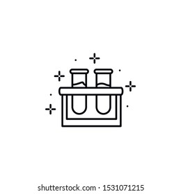 Flask, blood icon. Element of Blood Donation icon. Thin line icon