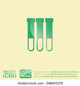 flask bulb symbol chemistry. symbol icon of medicine or chemistry . the study of science