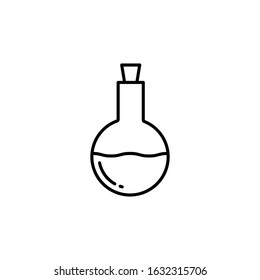 Flask , chemical flask, drink icon vector image. Can also be used for food and drinks. Suitable for mobile apps, web apps and print media.