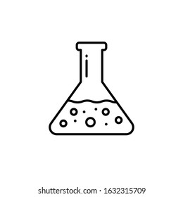 Flask , chemical flask, drink icon vector image. Can also be used for food and drinks. Suitable for mobile apps, web apps and print media.