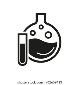 Flask for chemistry classroom icon