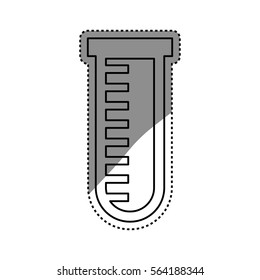 Flask chemistry glass icon vector illustration graphic design