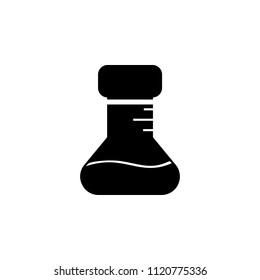 A flask for chemistry icon , vector sign design