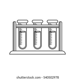 Flask chemistry lab icon vector illustration graphic design
