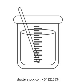 Flask chemistry lab icon vector illustration graphic design