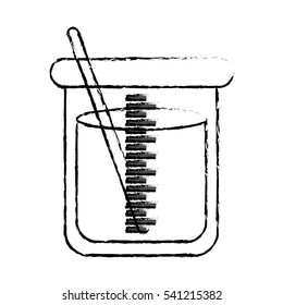 Flask chemistry lab icon vector illustration graphic design