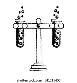 Flask chemistry lab icon vector illustration graphic design