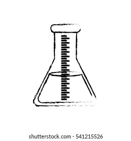 Flask chemistry lab icon vector illustration graphic design