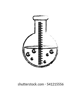 Flask chemistry lab icon vector illustration graphic design