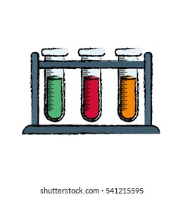 Flask chemistry lab icon vector illustration graphic design