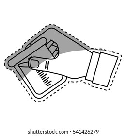 Flask chemistry lab icon vector illustration graphic design