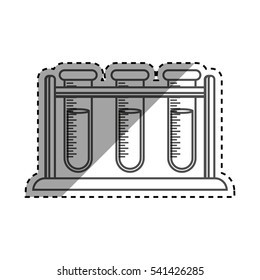 Flask chemistry lab icon vector illustration graphic design