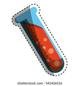 Flask chemistry lab icon vector illustration graphic design