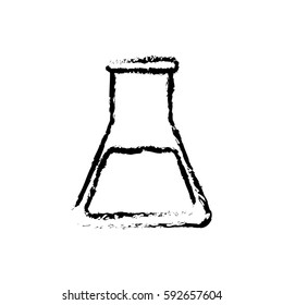 Flask chemistry lab icon vector illustration graphic design