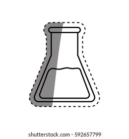 Flask chemistry lab icon vector illustration graphic design
