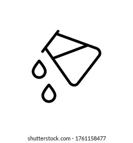 Flask, chemistry, water icon. Simple color vector elements of stinks icons for ui and ux, website or mobile application