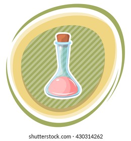 Flask colorful icon