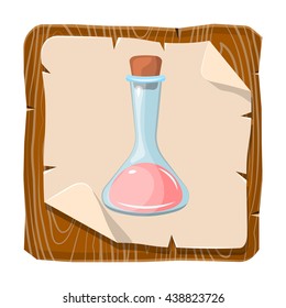 Flask colorful icon