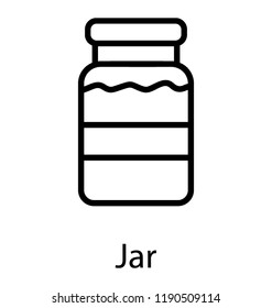 Flask containing eatables is known as jar 