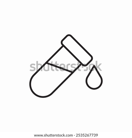 flask drop icon sign vector