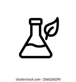 Icono de máscara ecológica, vector de trazo editable