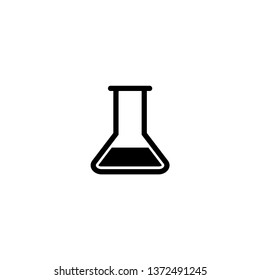 Flask Erlenmeyer Lab Icon Vector