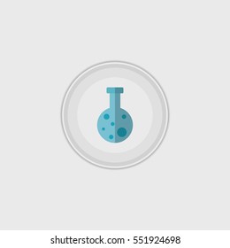 Flask flat icon illustration isolated vector sign symbol