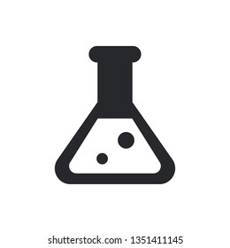 flask flat vector icon