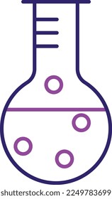 Flask Flat Vector Icon Design