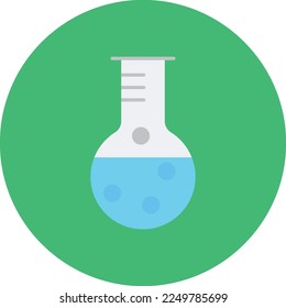 Flask Flat Vector Icon Design