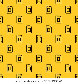 Flask for gasoline pattern seamless vector repeat geometric yellow for any design