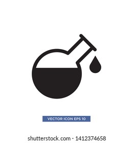 flask glass icon vector illustration