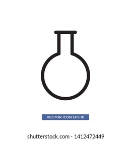 flask glass icon vector illustration