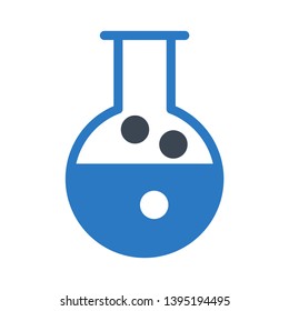 flask glyph double color icon