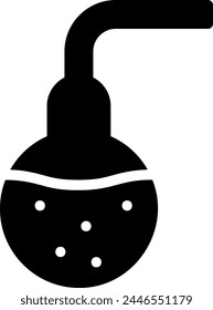 flask glyph icon illustration vector