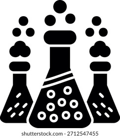 Diseño de icono de estilo de glifo de frasco