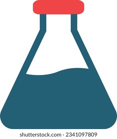 Flask Glyph Two Color Icon For Personal And Commercial Use.
