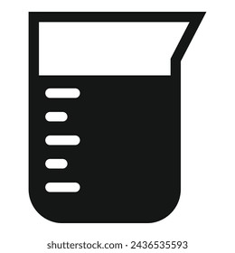 Icono de molécula de salud vector simple. Experimenta la olla. Examen científico