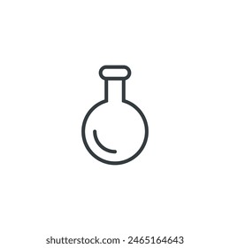 Flask icon, flask 1 vector illustration