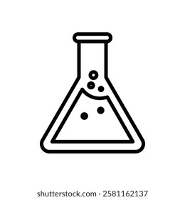 Flask icon Art design illustration
