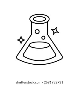 Icono de frasco de Ilustración vectorial limpia y moderna