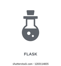 Flask icon. Flask design concept from  collection. Simple element vector illustration on white background.