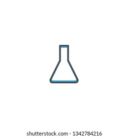 Flask icon design. Stationery icon vector illustration