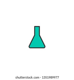 Flask icon design. Stationery icon vector illustration