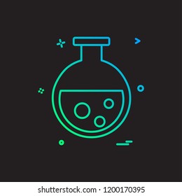 Flask icon design vector