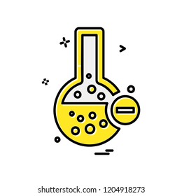 Flask icon design vector