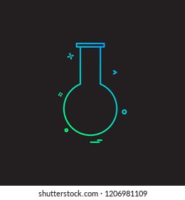 `Flask icon design vector 