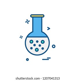 Flask icon design vector