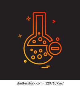 Flask icon design vector
